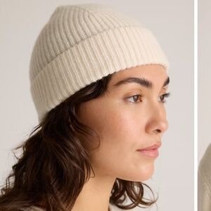 Quince Cashmere Hat White S/XS